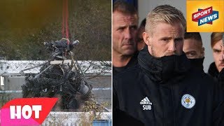 Leicester helicopter crash Schmeichel ‘stopped by police as he ran at burning helicopter [upl. by Emrich547]