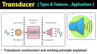 transducer  transducer in hindi  transducer and its type  transducer and sensor  working [upl. by Alilahk814]