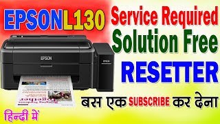 how to reset epson l130 printer रिसेट एप्सन L130 [upl. by Ocire]