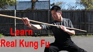 Shaolin Kung Fu Wushu Basic Bo Staff Training Session 1 [upl. by Ardrey816]