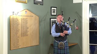 Champion Piper Stuart Liddell playing quotThe Braemar Gatheringquot during recital in Braemar March 2022 [upl. by Angelita]