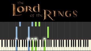 The Lord of the Rings theme  Piano Medley Tutorial  sheets [upl. by Aicirtac]