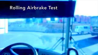 MCI J4500 Air Brake Test  Rolling Test Part 2 [upl. by Auop]