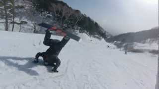 guround tricks Snowboard グラトリノーリーアンディ高回転 TERUampTATSU [upl. by Zena]