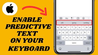 Enable Predictive Text On Your Keyboard iPhone [upl. by Gottlieb]