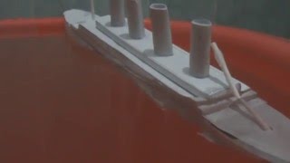 Titanic paper model sinking fail [upl. by Xylina]