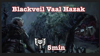 MHW Iceborne Blackveil Vaal Hazak 5min The Guiding Lands  Charge Blade [upl. by Pump441]