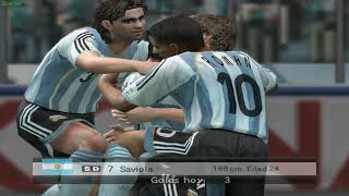 Pes 6  Argentina 65 Colombia [upl. by Aiuqes228]