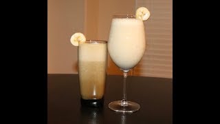 How To Make Banana Milkshake With Milk And Ice Cream [upl. by Griffis]