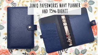 Juniq Paperworks Planner Navy  15 Rabattcode [upl. by Bertero]