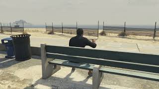 GTA V Michael throwing cigarettes in pacific bluffs afternoon [upl. by Konstantine]