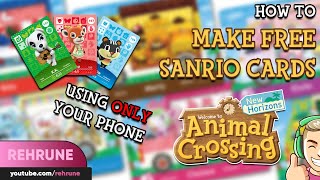 EASIEST WAY TO UNLOCK SANRIO AMIIBO FURNITURE AND VILLAGERS  Animal Crossing New Horizons ♡ [upl. by Severn]