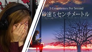 5 Centimeters Per Second Reaction  First Time Watching [upl. by Mulloy548]