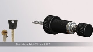 Lock picking tool for MulTLock 7x7  Garrison  Integrator [upl. by Sivel]