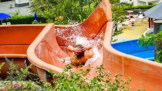 Aquaréna Mogyoród  Red HighSpeed Flume Waterslide Onride POV [upl. by Ardys843]