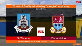 20231021 St Thomas v Clarinbridge  Galway Camogie Senior B Final Highlights [upl. by Briana]