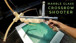 DIY Making Double CrossBow That Shoot Marble Glass From PVC And Scrap Wood  PUMP ACTION CROSSBOW [upl. by Brookes932]