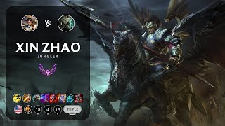 Xin Zhao Jungle vs Rengar  NA Master Patch 141 [upl. by Oflodur73]