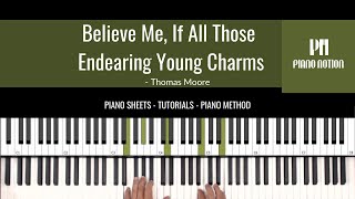 If All Those Endearing Young Charms  Fair Harvard  Looney Tunes Bomb Sheet Music  Piano [upl. by Nnyltiak]