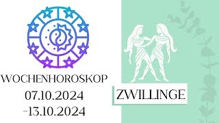 ♊ Wochenhoroskop  Zwillinge  0710131024  KW 412024 [upl. by Acinyt]