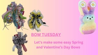 BOW TUESDAY Let’s Make Some Bows Crafting with HWM Mama Sue and Bella How to [upl. by Odlabso]