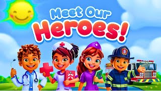 Heroes Around Us 🚓🚒👩‍⚕️👩‍🏫 Sing and Learn About Community Helpers ZubiDubiKids [upl. by Season]