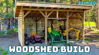 BUILDING A WOODSHED FULL BUILD [upl. by Graves]