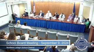 NLSD School Board Meeting  September 9 2024 [upl. by Aicekal676]