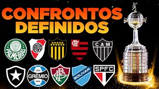 ⚽️ SORTEIO DAS OITAVAS DE FINAL DA CONMEBOL LIBERTADORES 2024  CONFRONTOS DEFINIDOS [upl. by Teddi]