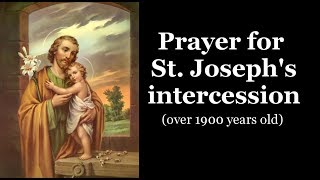 Prayer for St Josephs intercession [upl. by Anar507]