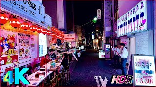 Shimbashi  Japan • Tokyo Walking Tour  Local Nightlife Salaryman Hotspots amp Secret Alleys [upl. by Nayt]