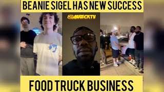 Beanie Sigel Has Instant Success With Food Truck Parking Lot Packed With Cars [upl. by Id]