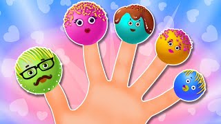 Cake Pops Finger Family Song  More Sing Along Baby Songs By Teehee Town [upl. by Erlin55]