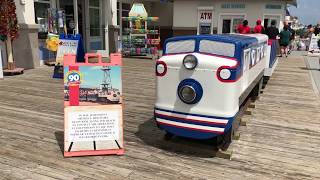 Original Jenkinson’s Boardwalk Train On Display Along the Beach [upl. by Cleave]