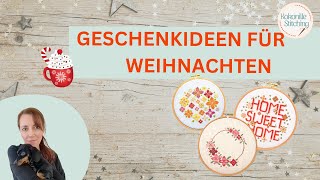 Stickbilder eine tolle Geschenkidee für Weihnachten  DIY Kreuzstichsets [upl. by Callery488]