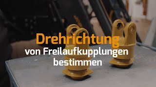 Drehrichtung von Freilaufkupplungen bestimmen [upl. by Durant]