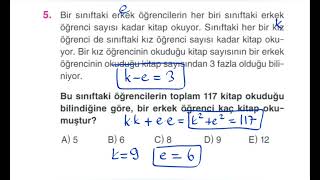 Krallar Karması Matematik Branş Denemesi I Bilgi Sarmal Yayınları 1 Deneme Video Çözümü [upl. by Yentihw]