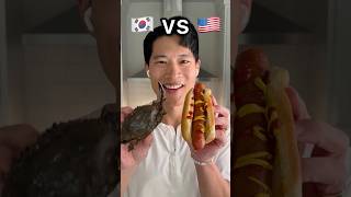 Raw Soy Sauce Crab 🇰🇷 vs Hot Dog 🇺🇸 [upl. by Orihakat189]