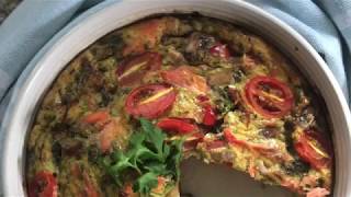 Easy Oven Baked Frittata Recipe [upl. by Atinhoj71]