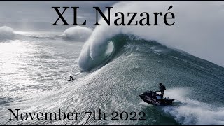 Big Nazaré  November 7th 2022  crazy drone footage  Lucas Chianca Nic Von Rupp and more [upl. by Other]