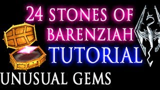 Skyrim Stones of Barenziah unusual gems amp No Stone Unturned quest [upl. by Goddord81]