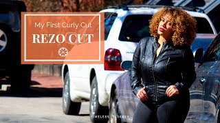 My First Curly Cut  Rezö Cut by Nubia Suarez [upl. by Saberio]