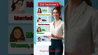 Miss Mrs Ms Mr  What Do They Mean shorts viralvideo education love [upl. by Panaggio942]