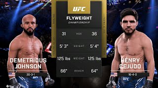 Demetrious Johnson vs Henry Cejudo Full Fight  UFC 5 Fight Night [upl. by Eimac307]