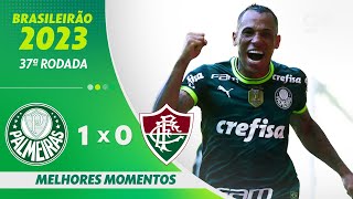 PALMEIRAS 1 X 0 FLUMINENSE MELHORES MOMENTOS  37ª RODADA BRASILEIRÃO 2023  geglobo [upl. by Olympium928]