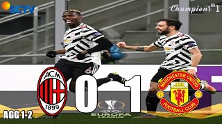 HASIL LIGA EUROPA TADI MALAM TERBARU 2021  AC MILAN VS MANCHESTER UNITED  the europa league result [upl. by Annalee877]