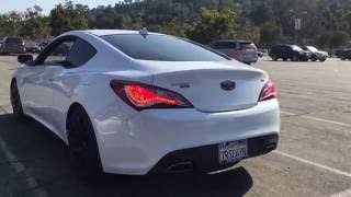 Hyundai Genesis Coupe 38 Straight Pipes Crazy Backfire [upl. by Demott483]