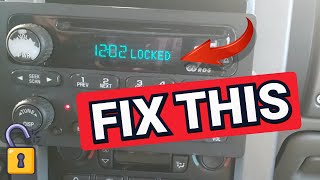 GM Theft Lock Radio Unlocking  How to Unlock a GM Theftlock Radio Code [upl. by Ainesy]