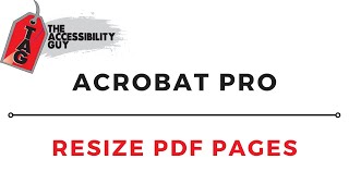 How to resize pages in PDF  Adobe Acrobat Pro DC [upl. by Zenda]