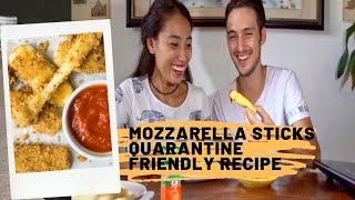 Day 8 Mozzarella Sticks  Quarantine Friendly Recipe [upl. by Odilia]